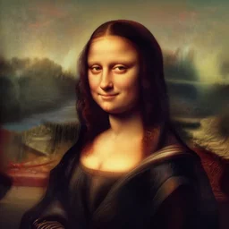 an Afro American girl as Mona Lisa by Elizabeth Catlett. details, smooth, sharp focus, illustration, realistic, cinematic, artstation, award winning, rgb , unreal engine, octane render, cinematic light, macro, depth of field, blur, red light and clouds from the back, highly detailed epic cinematic concept art CG render made in Maya, Blender and Photoshop, octane render, excellent composition, dynamic dramatic cinematic lighting, aesthetic, very inspirational, arthouse.