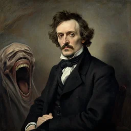 john snow in the the scream painting realistic view
