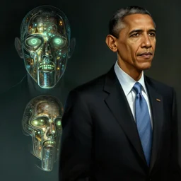 obama, no duplicate image, bioshock art style, glowing lights, highly detailed, digital painting, artstation, concept art, smooth, sharp focus, illustration, art by richard hamilton and mimmo rottela