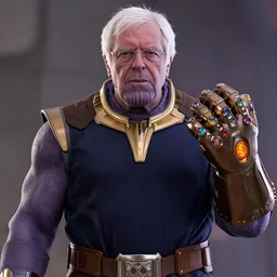 film still of bernie sanders as thanos with the infinity gauntlet in infinity war movie, 8 k, infinity gauntlet, infinity stones