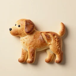 dog in a form of a bread loaf