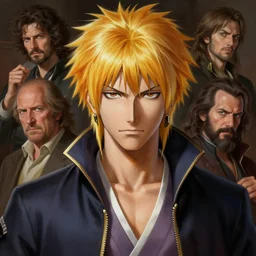john locke as ichigo kurosaki, detailed, centered, digital painting, artstation, concept art, donato giancola, joseph christian leyendecker, wlop, boris vallejo, breathtaking, 8 k resolution, extremely detailed, beautiful, establishing shot, artistic, hyperrealistic, beautiful face, octane render, cinematic lighting, dramatic lighting, masterpiece
