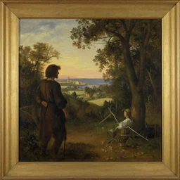 a painting in the style of hubert robert.