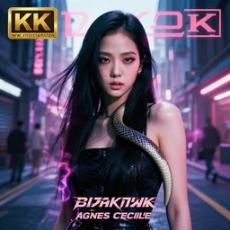 jisoo of blackpink, snake, hyperrealistic portrait, perfect body, bladerunner street, by karol bak and agnes cecile, album cover, fantasy art, photo realistic, dynamic lighting, artstation, poster, volumetric lighting, very detailed face, 8 k, award winning