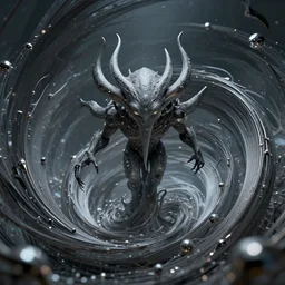 cthulhu rising from a whirlpool, intricate abstract. delicate artwork. by tooth wu, wlop, beeple, dan mumford. octane render, trending on artstation, greg rutkowski very coherent symmetrical artwork. cinematic, hyper realism, high detail, octane render, 8 k, depth of field, bokeh. chrome accents.