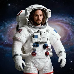 jared leto in an astronaut suit on his way to another galaxy