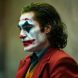 a side profile shot of the joker 8k, hyperrealism, cinematic lighting