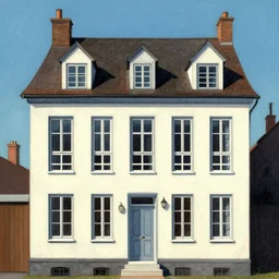 a drawing of a house with a lot of windows, illustration by dr seuss, behance contest winner, hypermodernism, photoillustration, 1 9 9 0 s, concept art
