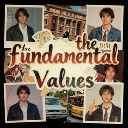 a beautiful cutout collage called the fundamental values, 1 9 9 0 s, trending on artstation, featured on pixiv, cinematic composition, beautiful lighting, no frames - n 4