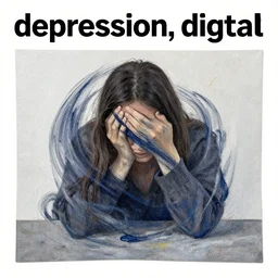 “depression, digital art”