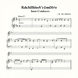 rachmaninov's lost concerto, sheet music pdf, 2 piano reduction, imslp