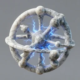 a photo of a 3 d organic structure astrolabium voronoi, made pf marble, by zhelog xu and tsutomu nihei and ernst haeckel, hyper realistic, cryengine, 8 k, volumetric lightning, trending on artstation