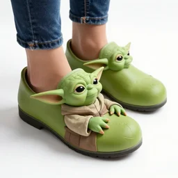 shoes work, shoes art design of yoda in shape shoes product design an yoda, shoes in the shape of yoda