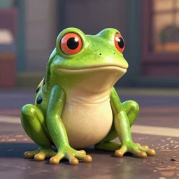a frog in gta san andreas, cinematic shot, 4 k