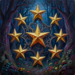 intricate five star hhaunted forest at night by greg rutkowski and thomas kinkade, oil on canvas, hdr, high detail, photo realistic, hyperrealism, matte finish, high contrast, 3 d depth, centered, masterpiece, vivid and vibrant colors, enhanced light effect, enhanced eye detail, artstationhd