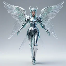 a portrait of angel in glass armor releasing spell, full height, moving forward, concept art, trending on artstation, highly detailed, intricate, sharp focus, digital art, 8 k