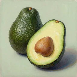 oil painting of nikacado avacado