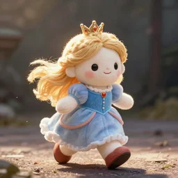 cute fumo plush of the runaway princess who wants to see the world