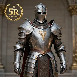 photo of a paladin with ornate armour, 8 k, hdr, smooth, sharp focus, high resolution, award - winning photo