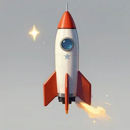 toy rocket ship, 4 k, concept art, trending on artstation