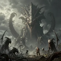 historic photo of lovecraftian eldritch abominations