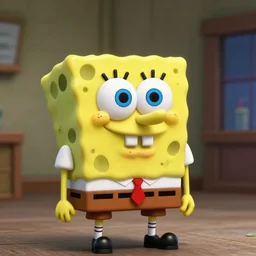 spongebob squarepants in the godfather, photorealistic render, 8 k, francis ford coppola