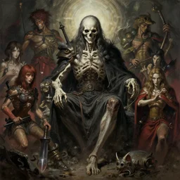 the death of a god brings misery and woe, dramatic digital painting masterpiece by Rembrandt, Michelangelo, Junji Ito, Frank Frazetta, Hayao Miyazaki, Capcom, Age of Mythology concept art, 4k wallpaper