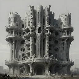 brutalist architecture, symmetrical!!, grey, intricate, ugly highly detailed, centered, digital painting, artstation, concept art, smooth, sharp focus, illustration, artgerm, tomasz alen kopera, peter mohrbacher, donato giancola, joseph christian leyendecker, wlop, boris vallejo