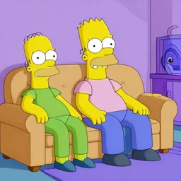 the simpsons couch gag, cartoon by matt groening