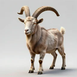 goat with man horns, art station concept, 4 k, highly detailed