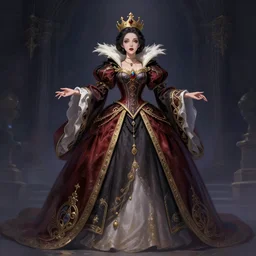 queen of the night wide angle view, highly detailed, artgerm style, artstation, soft light, sharp focus, illustration, character design, concept art