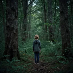 kid lost in a dark forest, lois van baarle