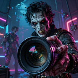 louis tomlinson, horror sccene, illustrated by Greg Rutkowski and Gaston Bussiere, 35mm lens, beautiful macro close-up imagery, vibrantly lush neon lighting, beautiful volumetric-lighting-style atmosphere, a futuristic atmosphere, intricate, detailed, photorealistic imagery, trending on artstation, 4k, 8k