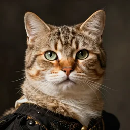 a caravaggio portrait of the cat meme