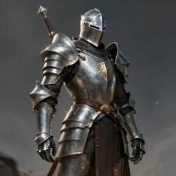 full armored knight errant | solarpunk genre | artstation | dramatic lighting