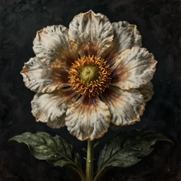 grotesque flower , ultradetailed by Giuseppe Arcimboldo