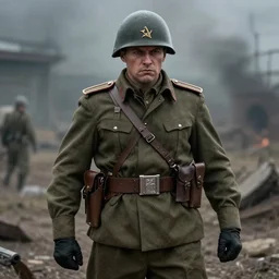 Doomguy as a soviet soldier