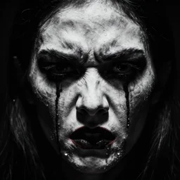 terrifying face