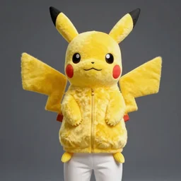 elegant woman dressed up as pikachu, art photo in color Frantisek Drtikol, digital photo, clean, sharp, smooth, glossy photo