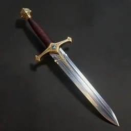 a sword, digital art, photo realistic painting, fantasy, dnd, very detailed, high definition, trending on artstation