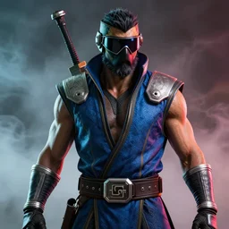 a highly detailed portrait of sub zero mortal kombat, extremely coherent, photorealistic, cinematic lighting, high detail, vivid colors, unreal engine, octane render, art by wlop artstation, character art by bungie studios, fog volumes, vivid color glow, post processing, behance, award winning, masterpiece