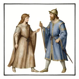 manon and gregoire, medieval illumination