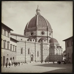 daguerrotype photograph of florence, italy, 1 5 0 0 photograph, 1 6 th century, renaissance photograph, streets of florence