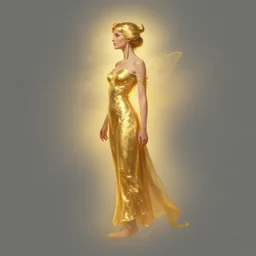 side profile centered painted portrait, elisha cuthbert as golden fairy, d & d, gloomhaven, matte painting concept art, art nouveau, beautifully backlit, swirly vibrant color lines, fantastically gaudy, aesthetic octane render, 8 k hd resolution, by ilya kuvshinov and cushart krentz and gilleard james
