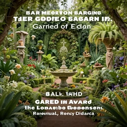 8 k, hd, award winning photography of the garden of eden