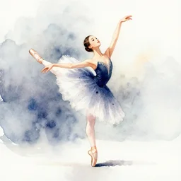 ballet dancer watercolor