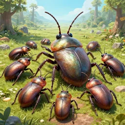 an army of giant bugs