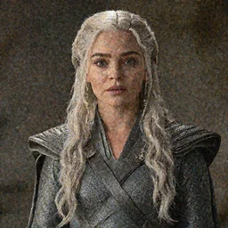 “Very very intricate photorealistic photo of Daenerys from Game of Thrones in a Marvel movie, photo is in focus with detailed atmospheric lighting, award-winning crisp details”