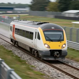 a train!!!!!!!!!! on its qualifying lap, on a racetrack, sigma 2 4 mm f / 8 1 / 1 0 0 0 sec shutter speed
