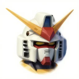 gundam head, v - fin, octane render, soft light, mekka, behance, vector, highly detailed illustration, realistic, yuyu hakusho, artstation. com, by greg rutkowski,